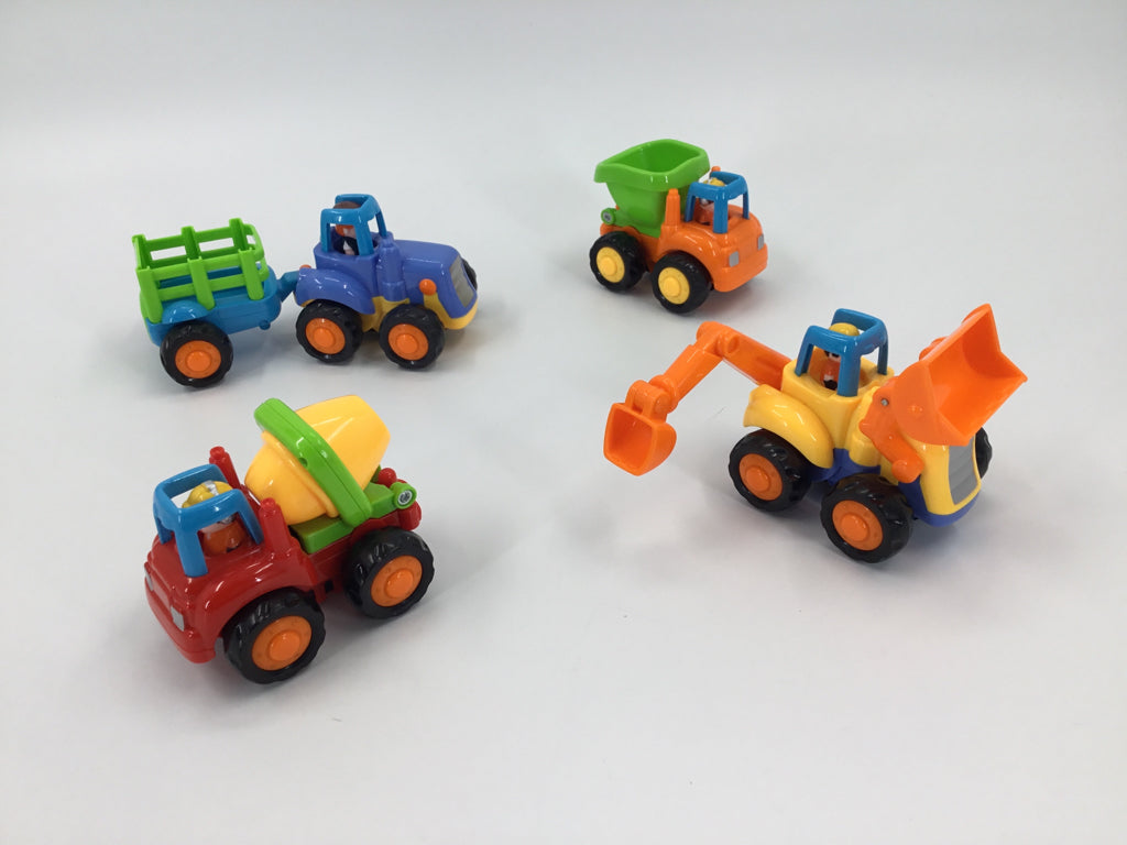HuiLe Push and Go Friction Powered Vehicles Set of 4