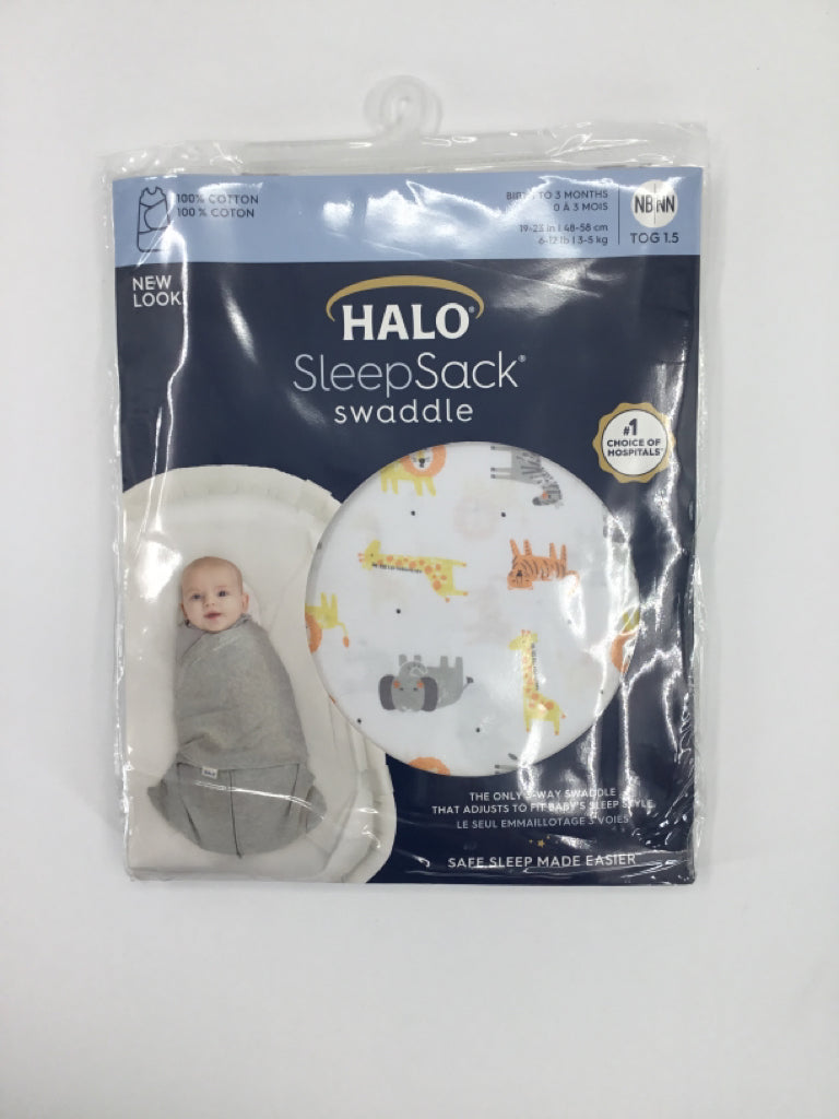 Halo Child Size 0-3 Months White Sleep Sacks & Swaddles