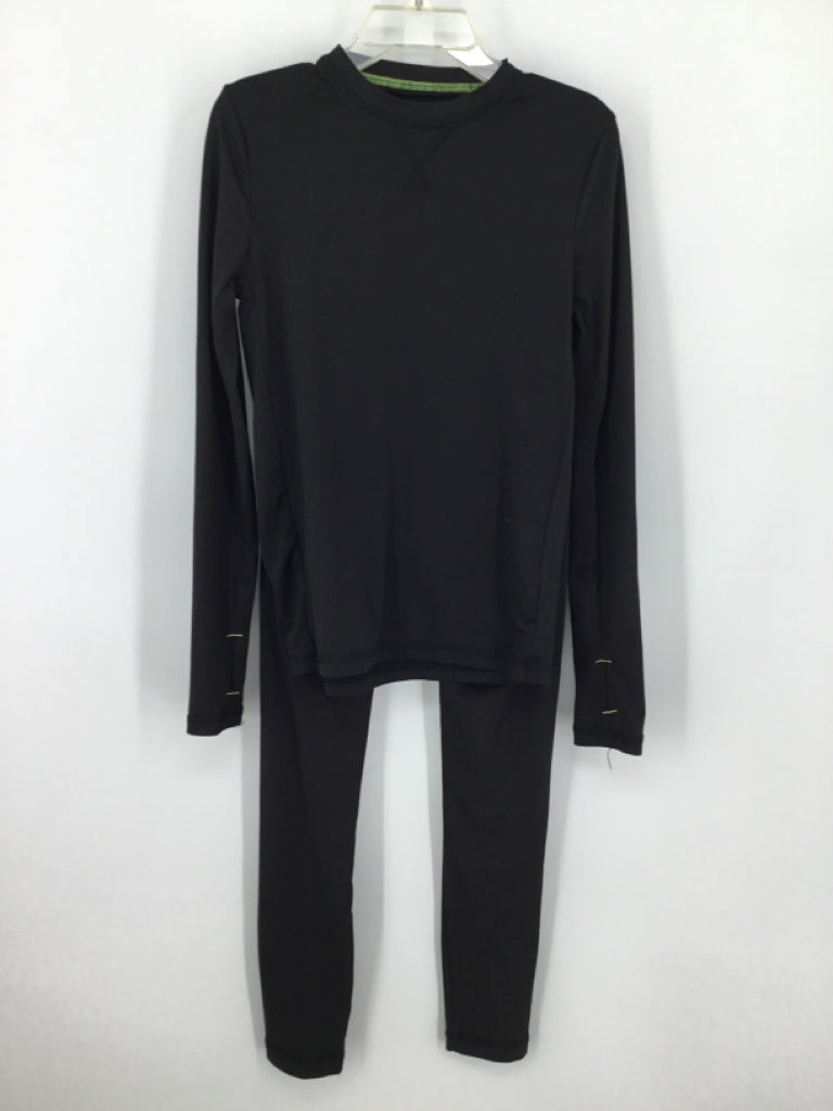 Cuddl Duds Child Size 6 Black Solid Under Garment - boys
