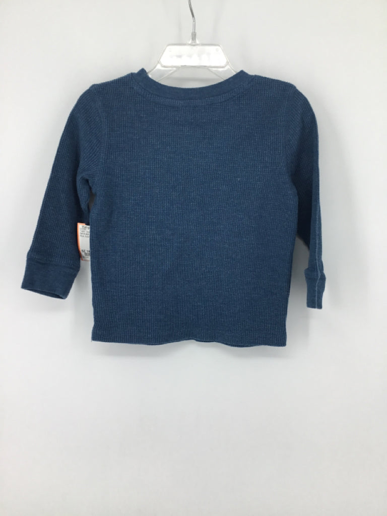 Cat & Jack Child Size 18 Months Blue Solid T-shirt - boys