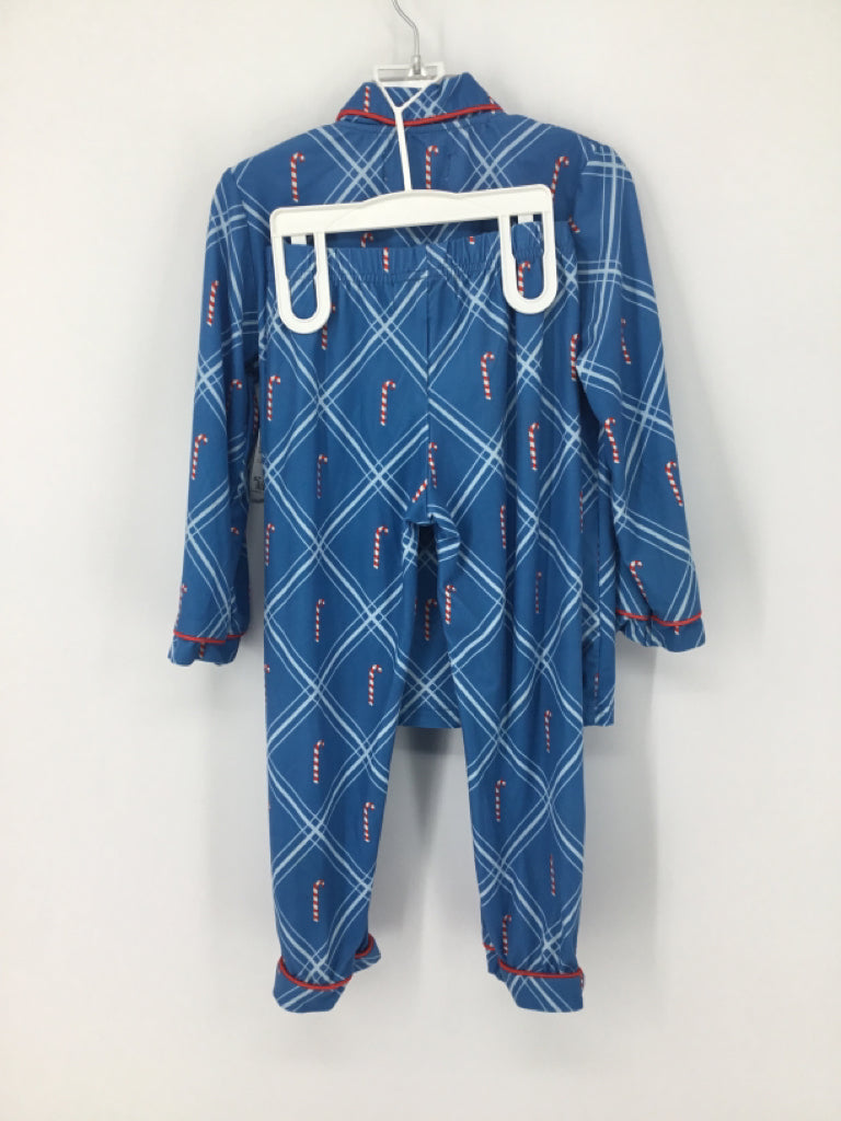 Only Little Once Child Size 3 Blue Christmas Pajamas