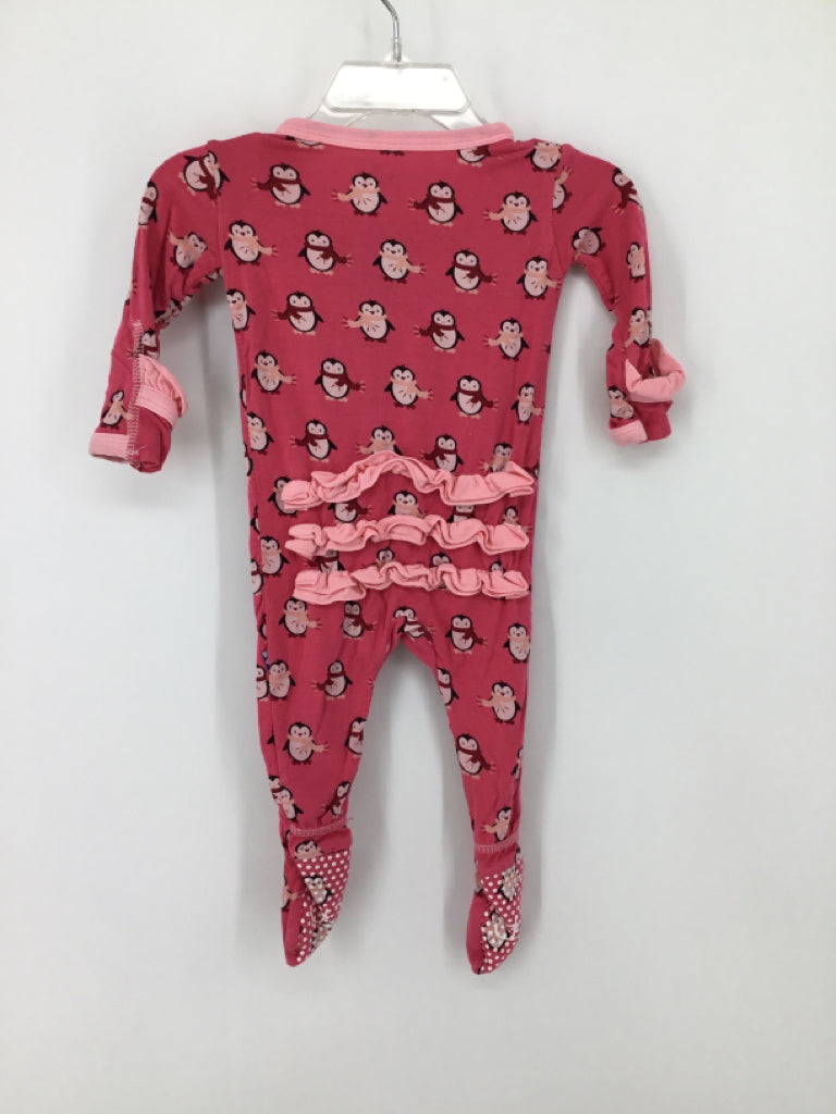 Kickee Pants Child Size 3-6 Months Pink Sleepers