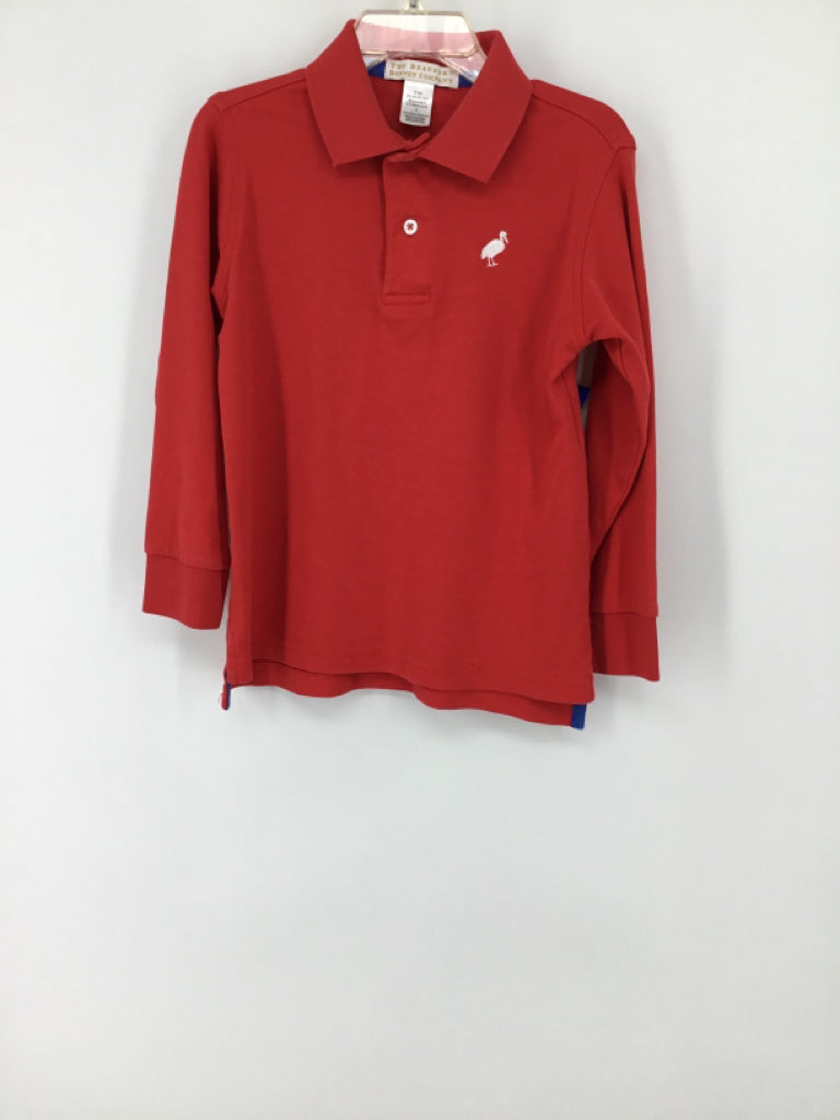 The Beaufort Bonnet Co Child Size 5 Red Solid Shirt - boys