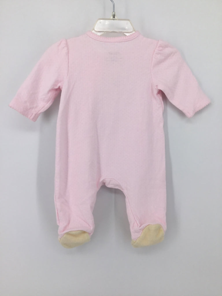 Little Me Child Size Newborn Pink Sleepers