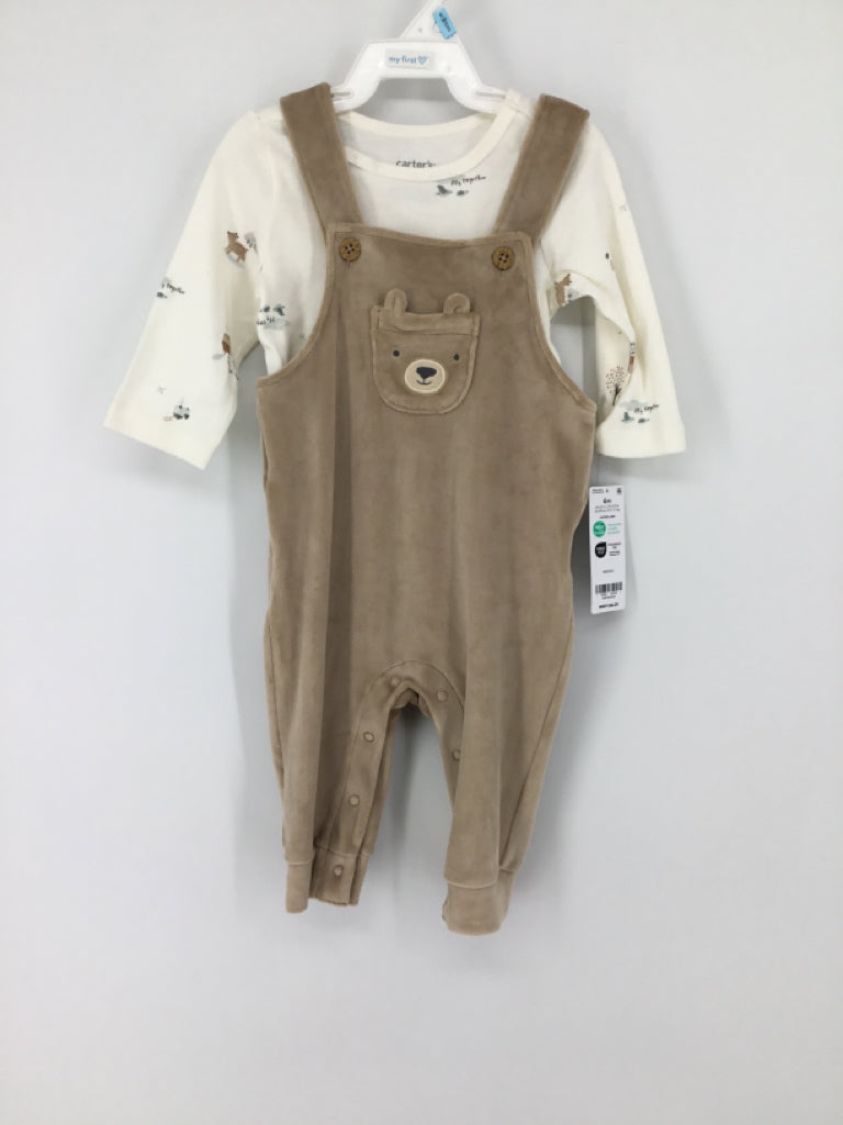 Carter's Child Size 6 Months Tan Solid Outfit - boys
