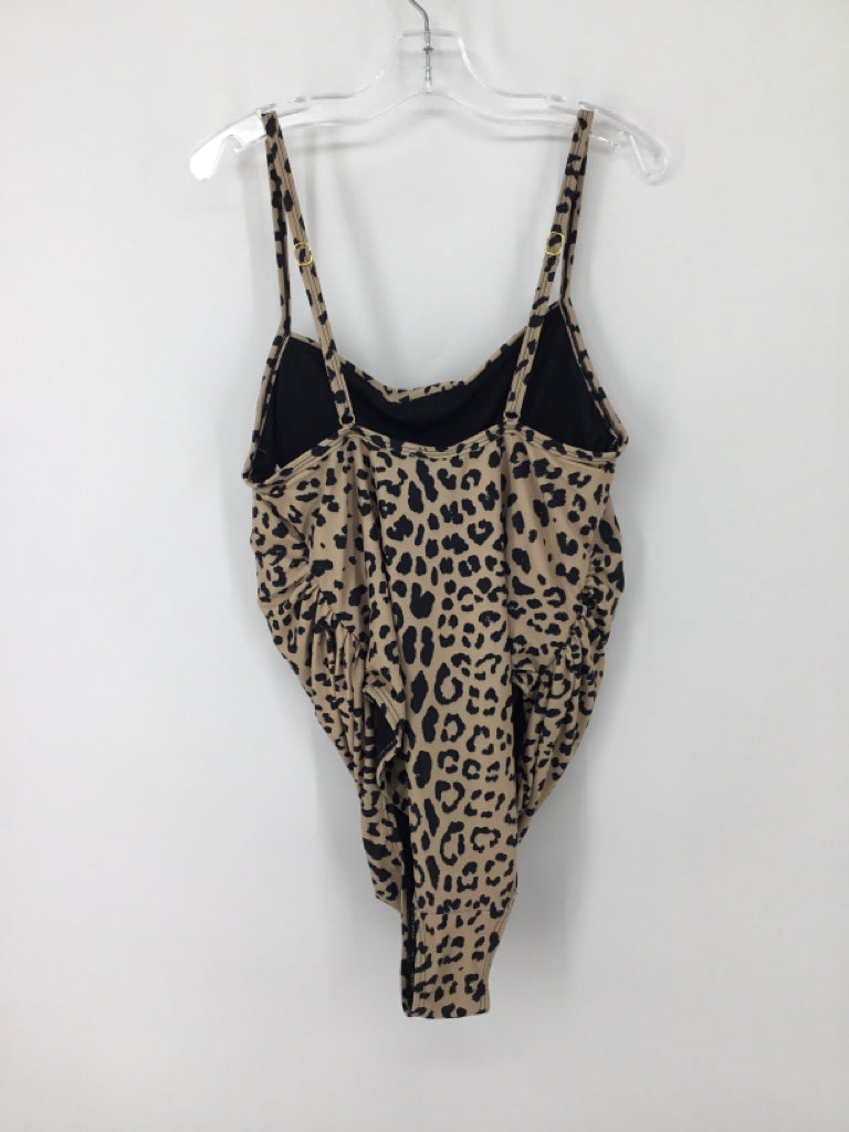 Pink Blush Size L Poly Blend Swimwear
