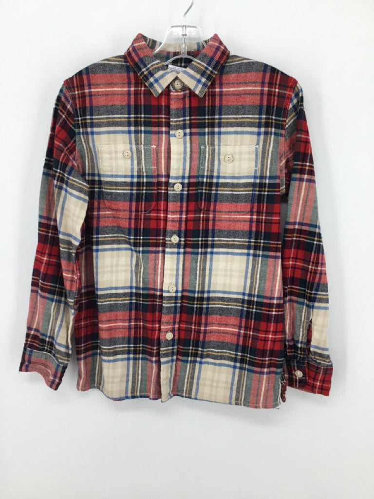 Gap Kids Child Size 8 Red Plaid Shirt - boys