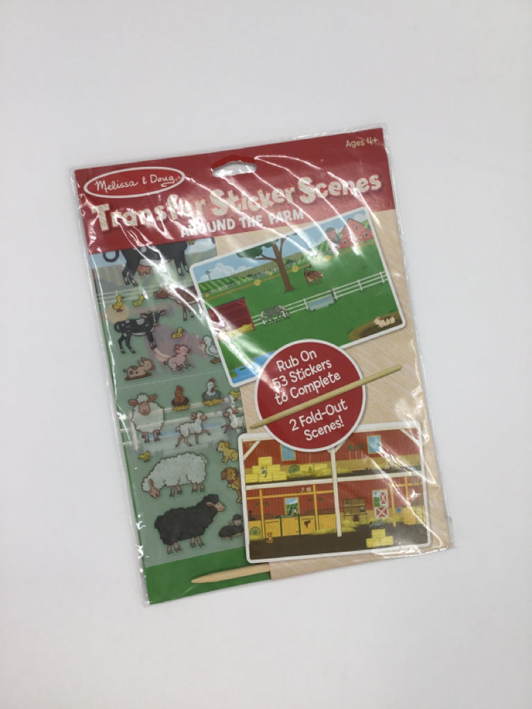 Melissa & Doug Transfer Sticker Scenes - Around the Farm - New in Package
