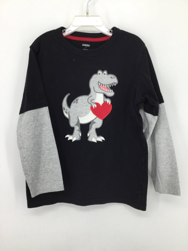 Gymboree Child Size 7 Black Valentine's Day T-Shirt