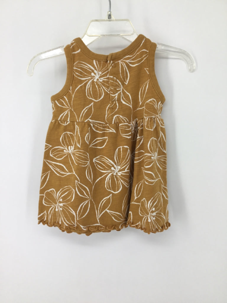 Little Co Child Size 6 Months Tan Dress - girls