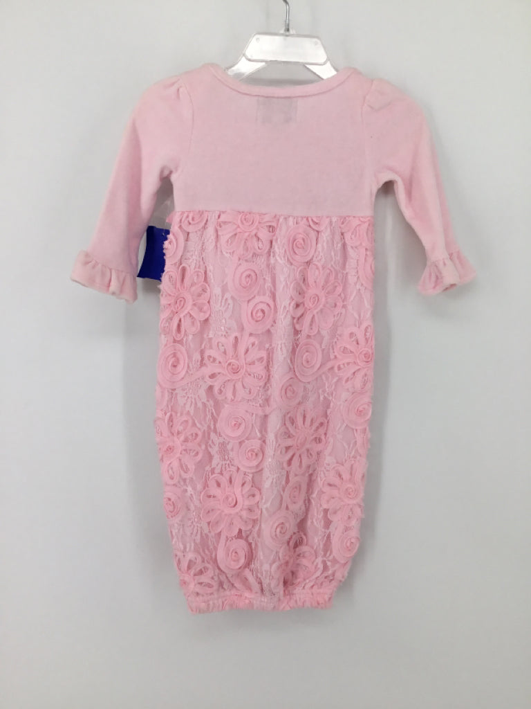 Mudpie Child Size 3-6 Months Pink Outfit - girls