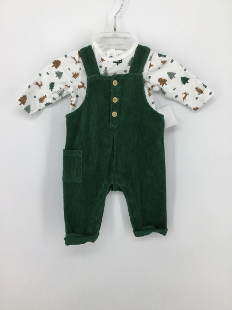 Focus Kids Child Size 3 Months Green Christmas Outfit