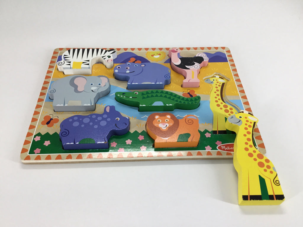 Melissa & Doug Wooden Chunky Puzzle - Safari