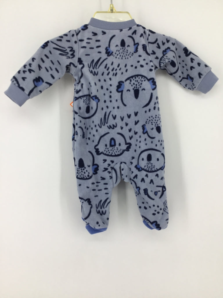 Carter's Child Size Newborn Blue Sleepers