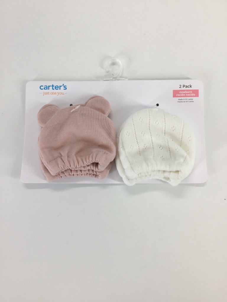 Just One You Made by Carters Child Size Newborn Pink Mittens