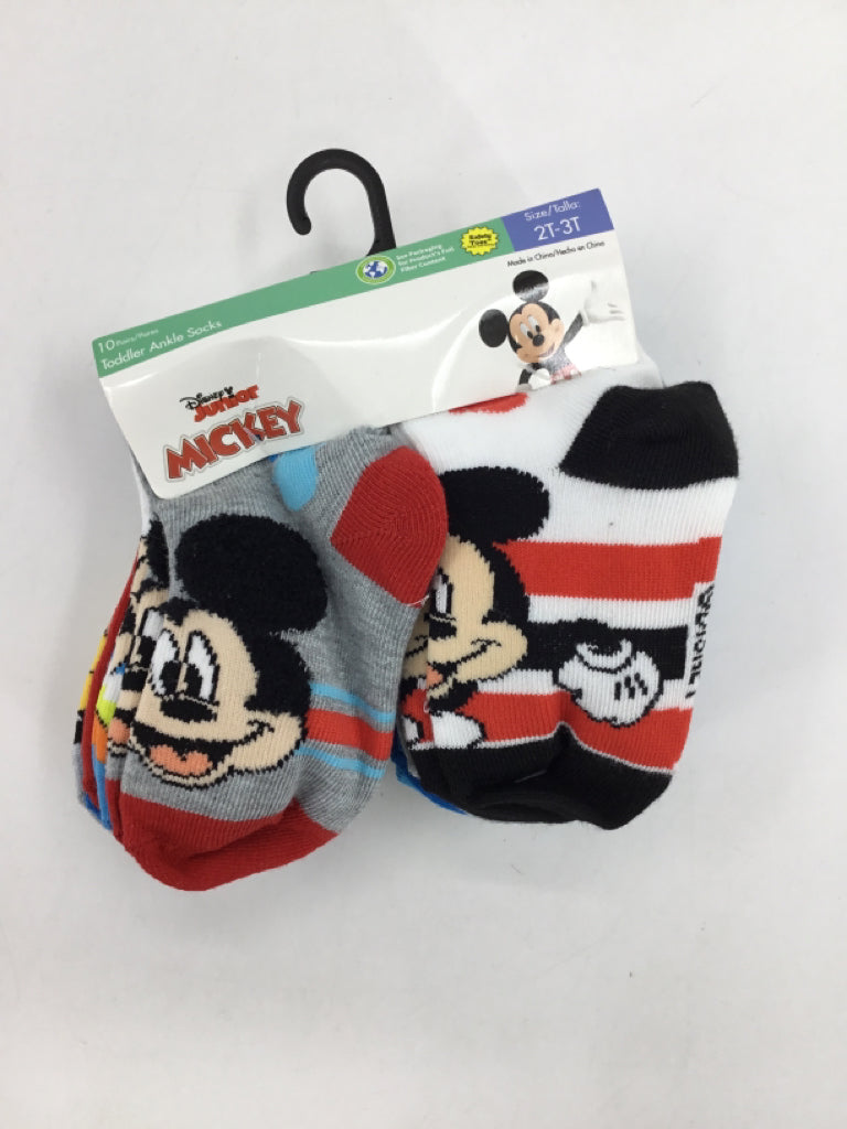 Disney Mickey Mouse Child Size 2 Multi-Color Character Socks - boys