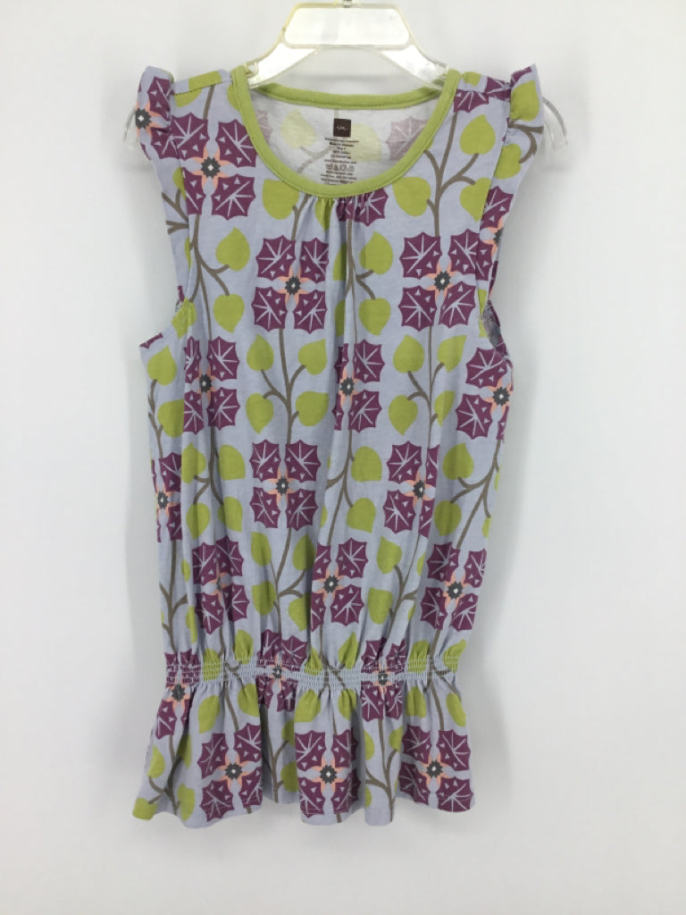 Tea Child Size 7 Purple Print Tank top - girls