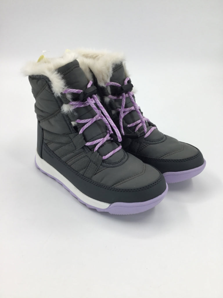 Sorel Child Size 1 Youth Gray Rain/Snow Boots