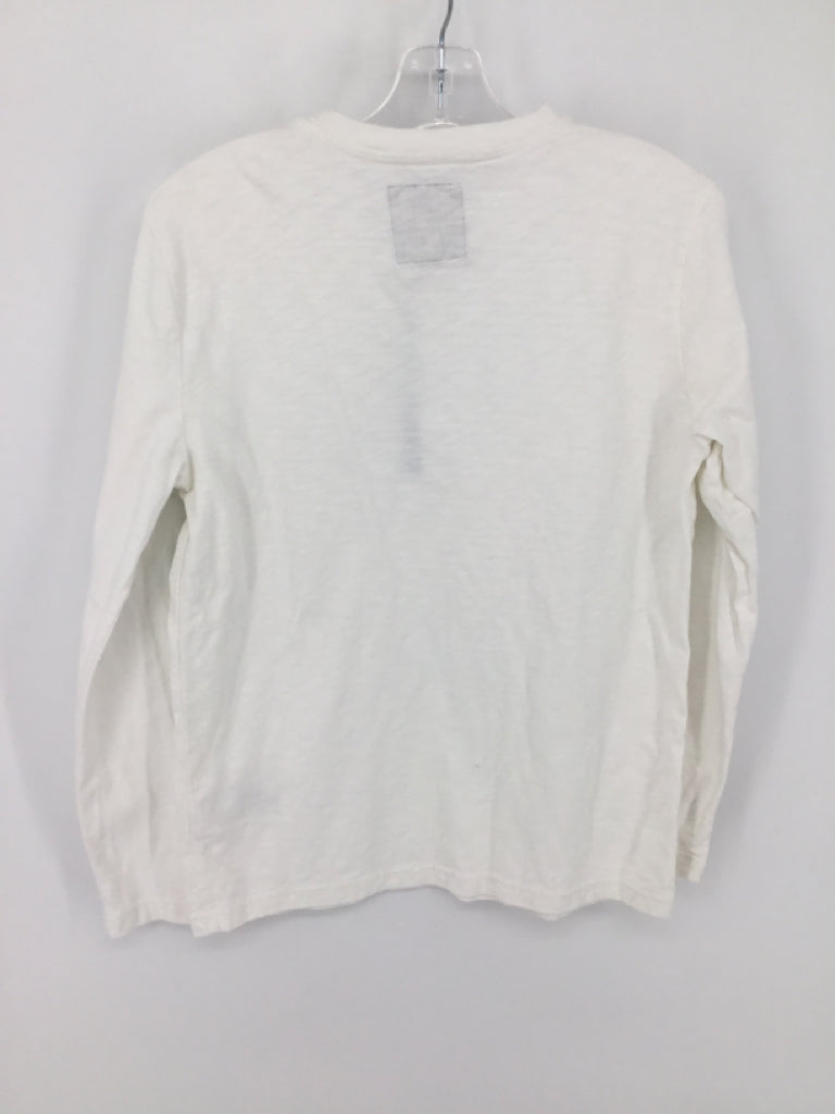 Gap Kids Child Size 10 White Solid Shirt - boys