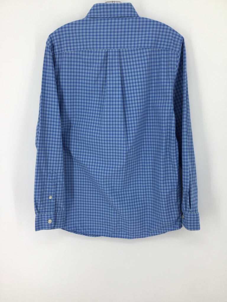 vineyard vines Child Size 12 Blue Gingham Shirt - boys
