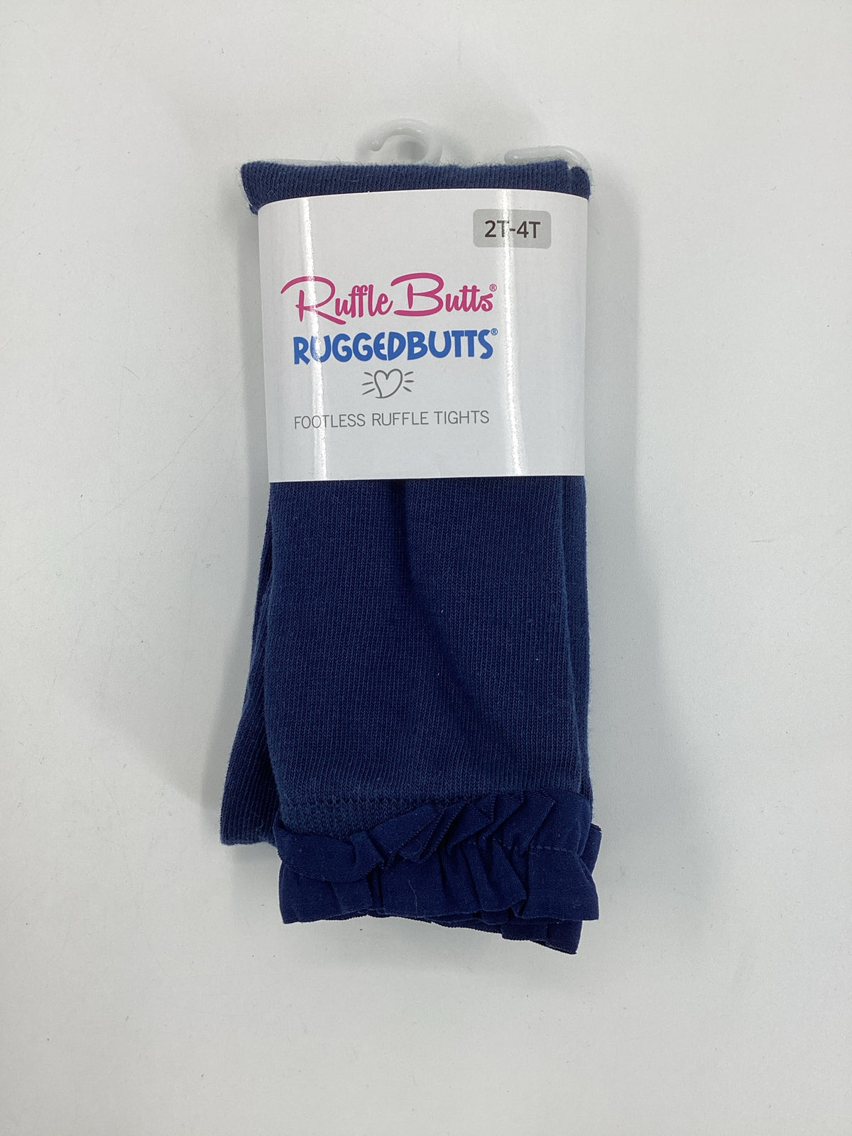 Ruffle Butts Child Size 2 Navy Tights - girls