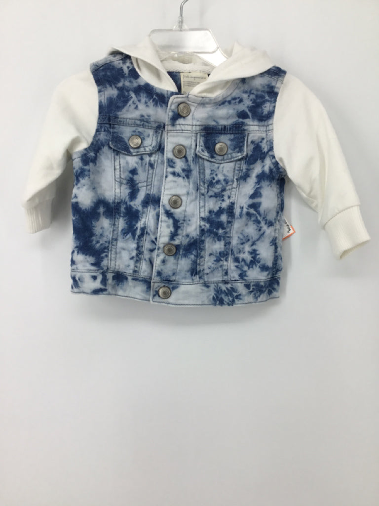 First Impressions Child Size 3-6 Months Blue Solid Jacket - boys