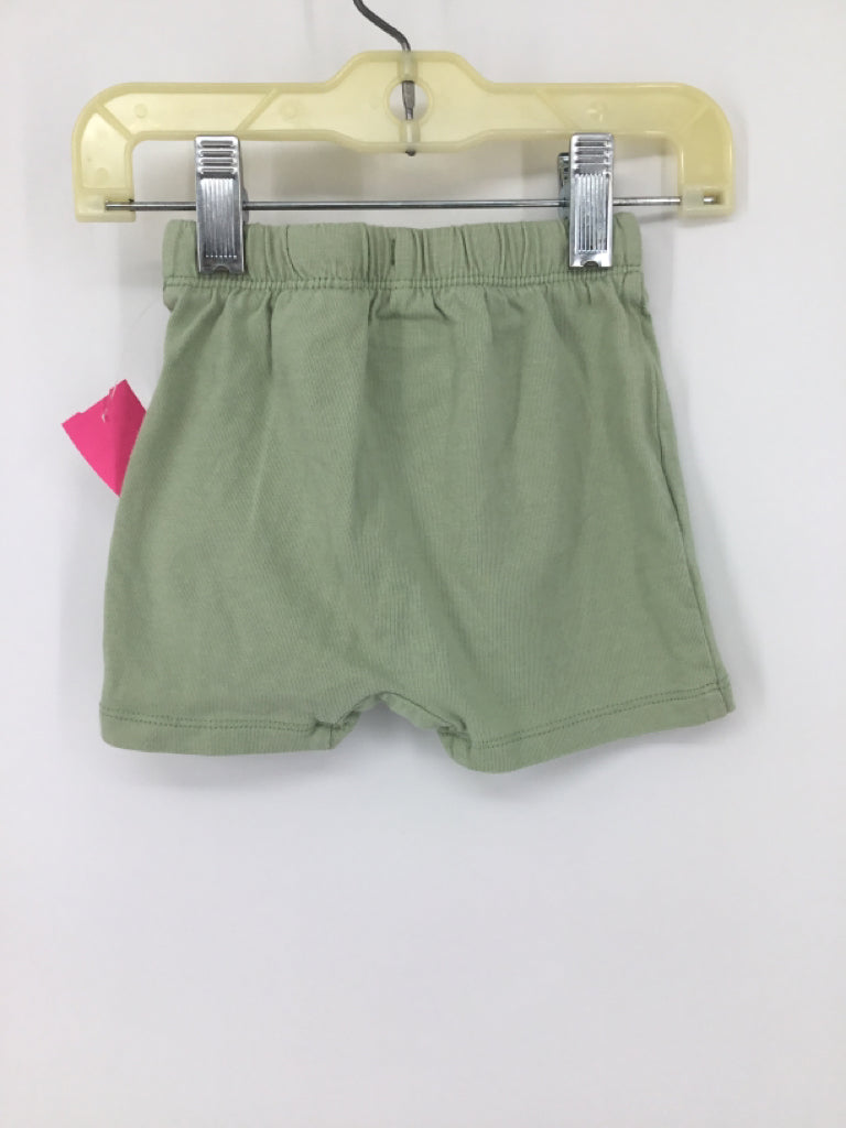 H & M Child Size 6 Months Green Solid Shorts - boys