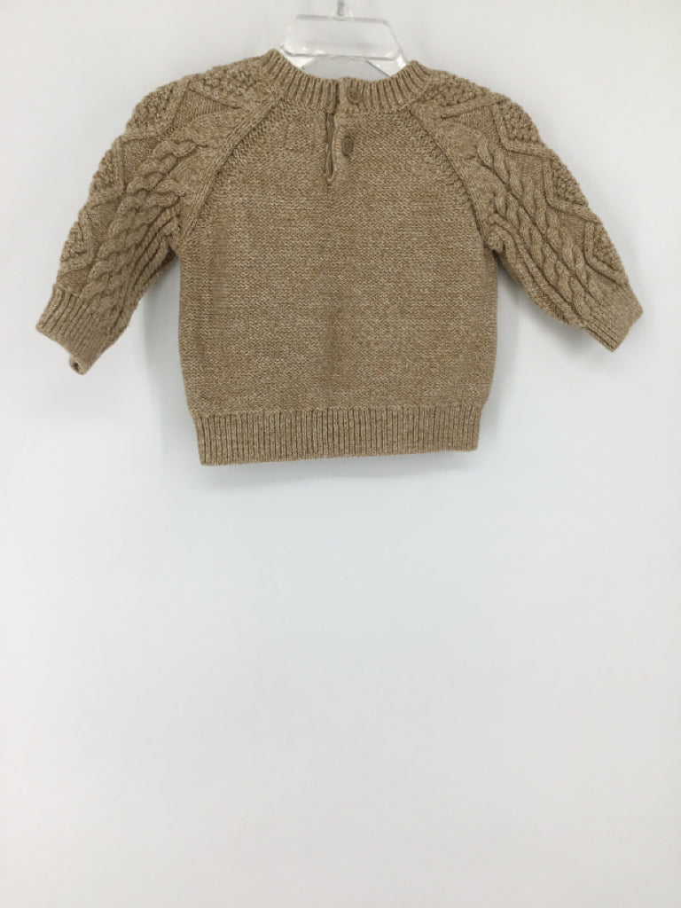 Baby Gap Child Size 3-6 Months Tan Solid Sweater - boys