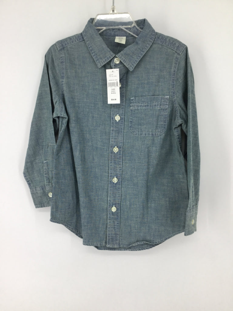 Baby Gap Child Size 4 Blue Solid Shirt - boys