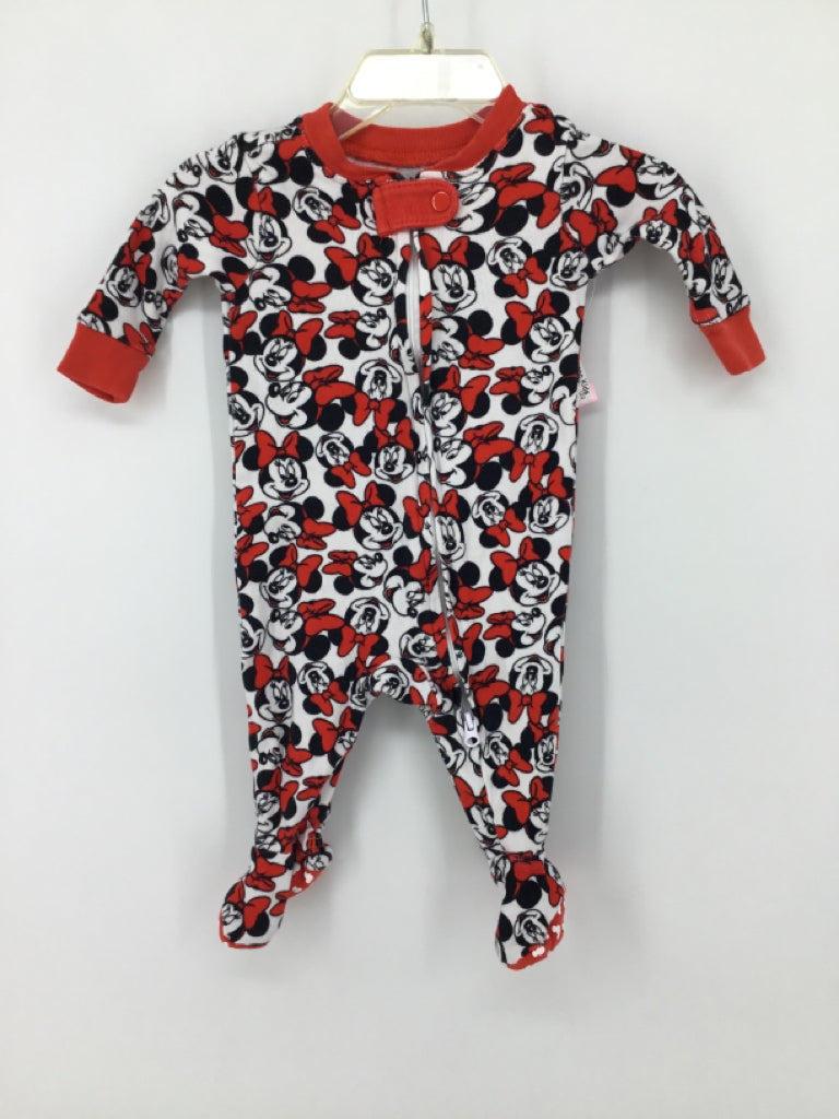 Disney Child Size 0-3 Months Red Sleepers