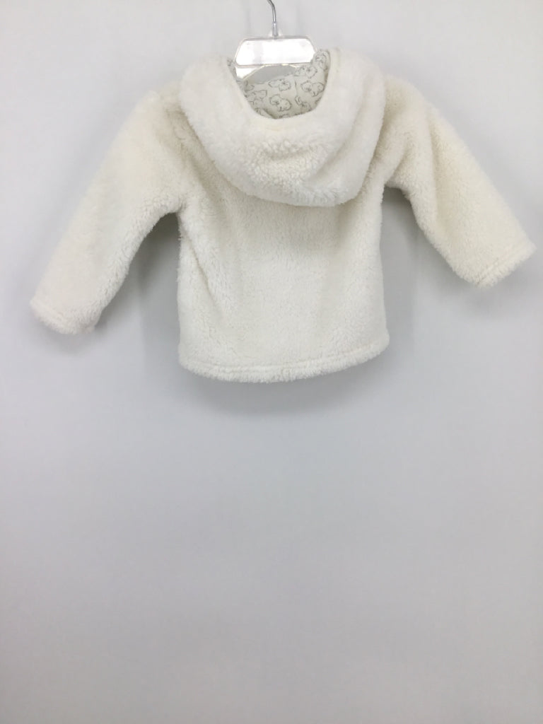 Just One You Made by Carters Child Size 6-9 Months White Solid Hoodie - boys