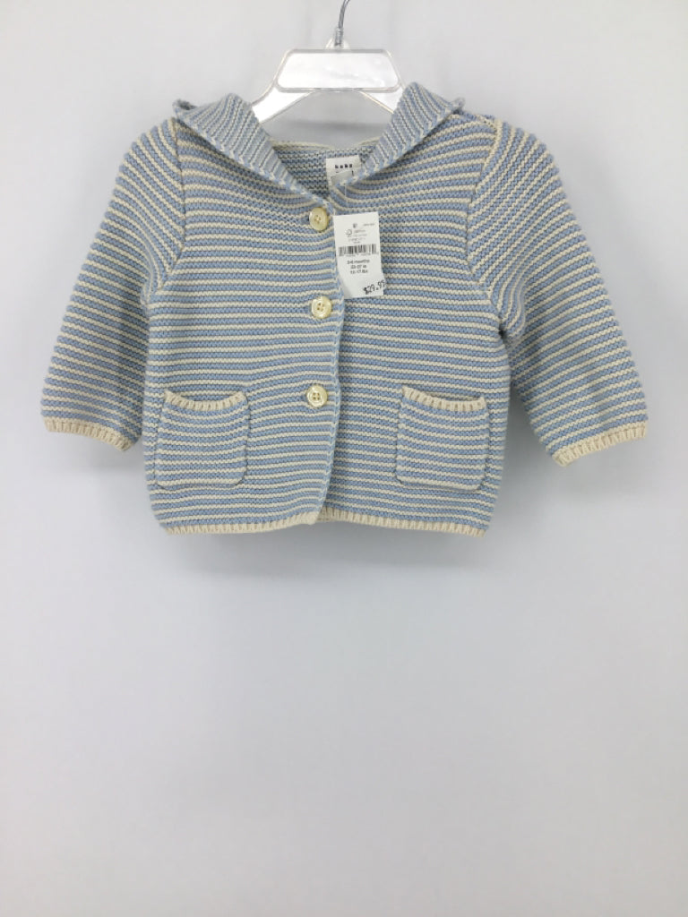 Baby Gap Child Size 3-6 Months Blue Stripe Sweater - boys
