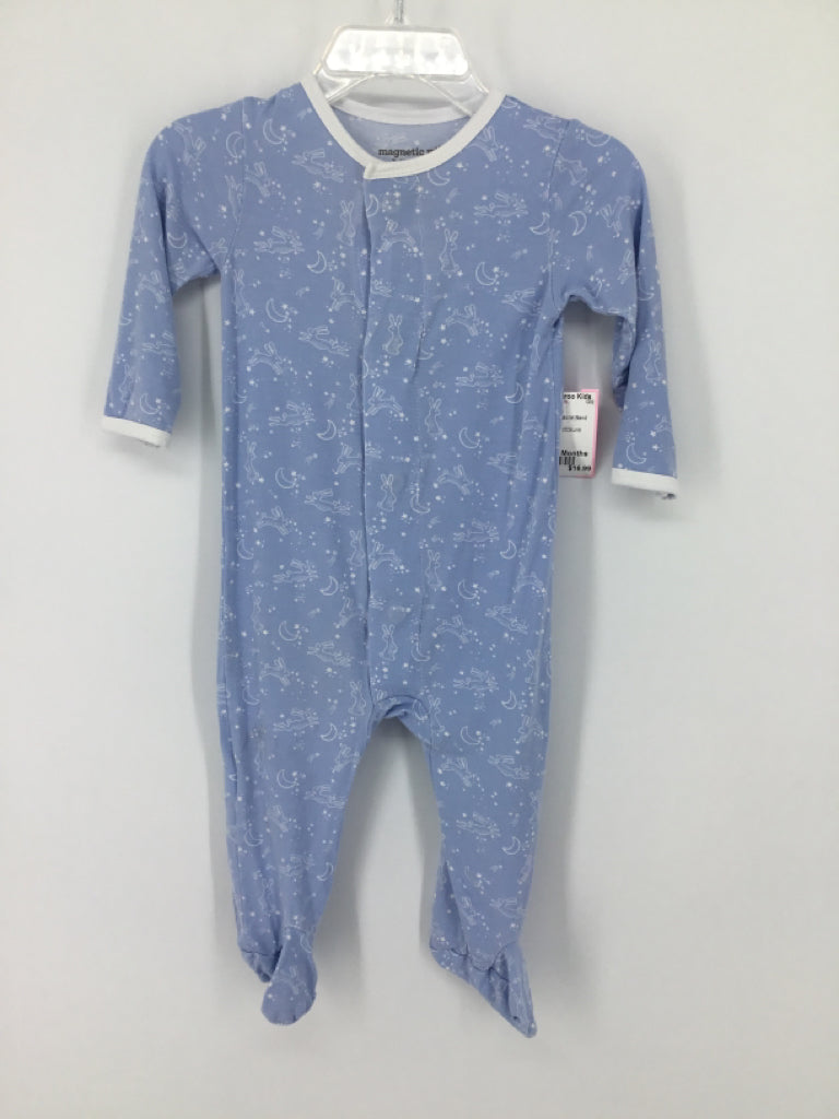 Magnetic Me Child Size 3-6 Months Blue Sleepers