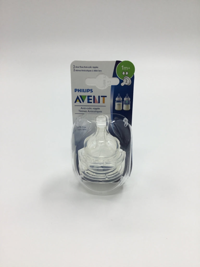 Avent 1m+ Set of 2 Bottle Nipples