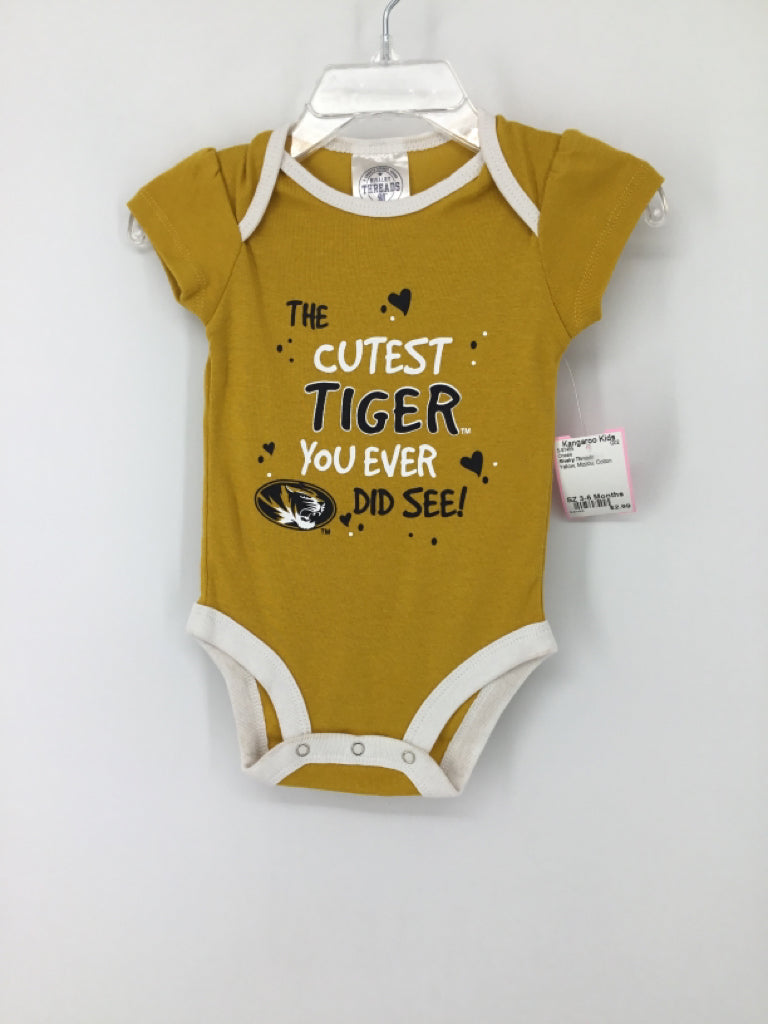 Rivalry Threads Child Size 3-6 Months Yellow Onesie