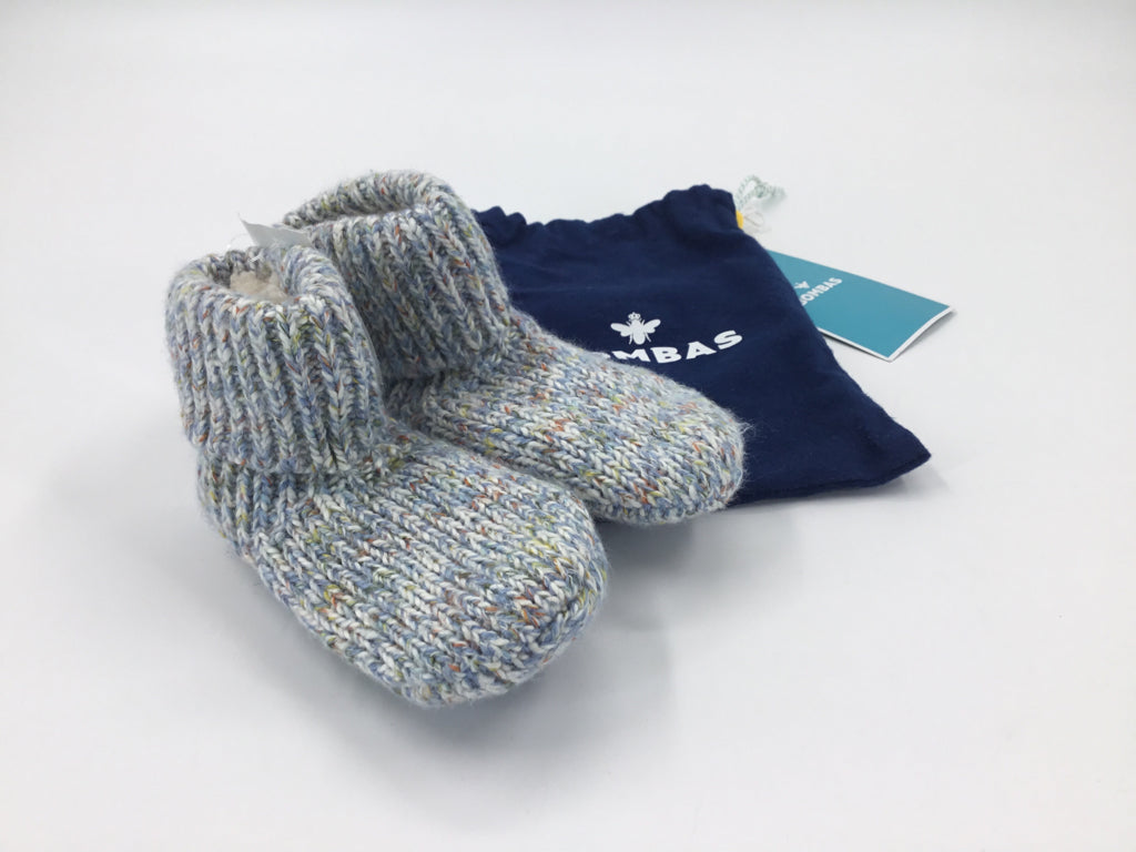 Bombas Child Size 5 Toddler Blue Slippers