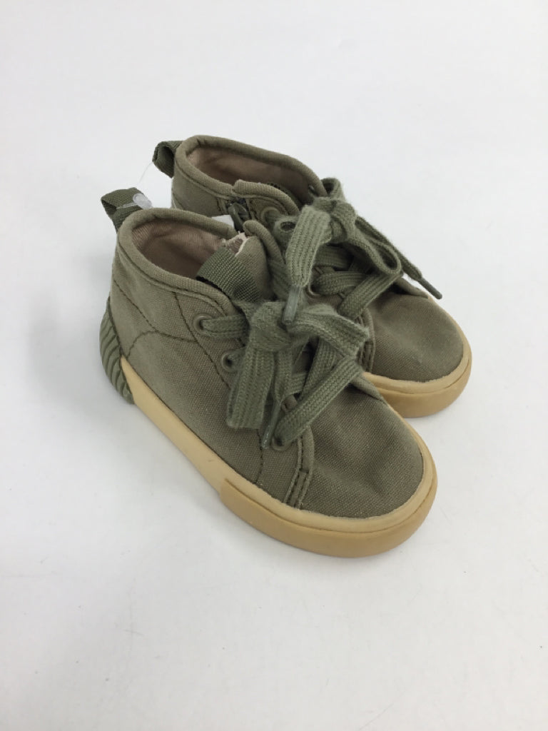 Zara Child Size 4.5 Toddler Green Sneakers