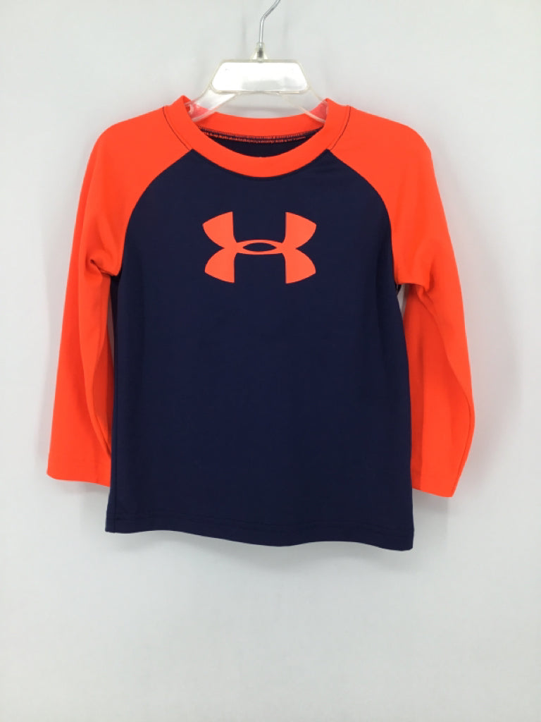 Under Armour Child Size 24 Months Navy screen printed T-shirt - boys