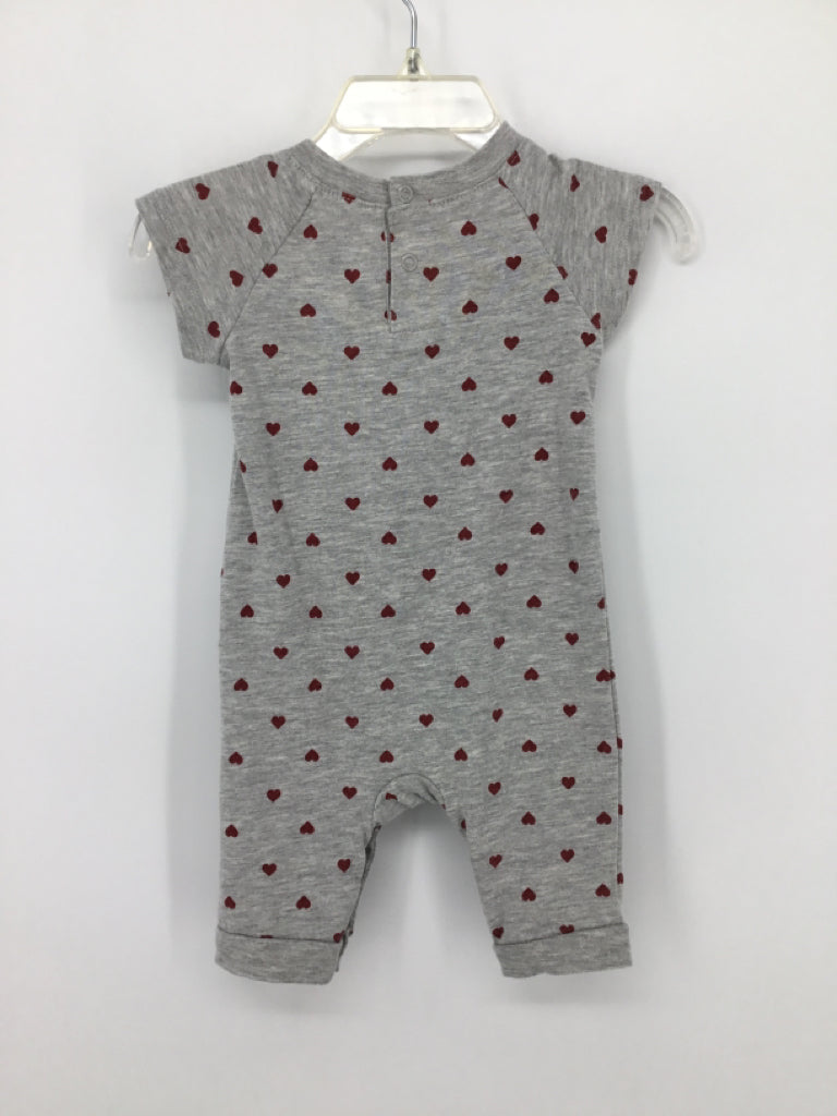 Disney Child Size 0-3 Months Gray Valentine's Day Outfit