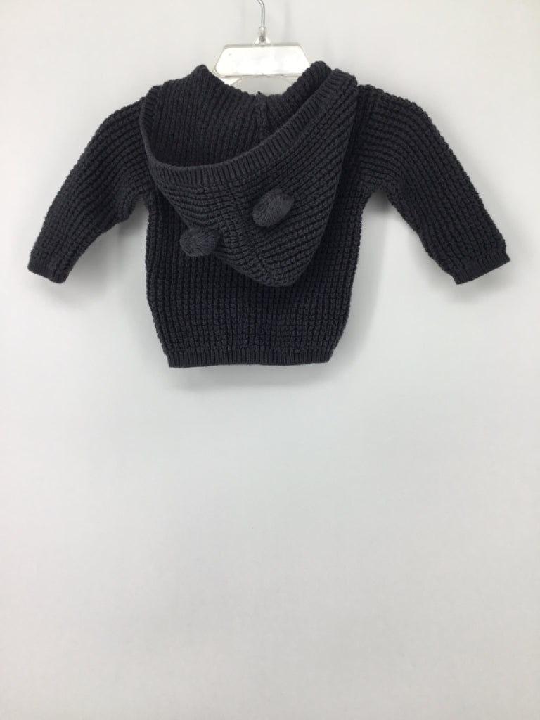 Carter's Child Size 3 Months Gray Solid Sweater - boys