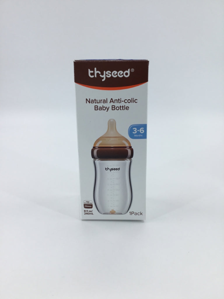 Thyseed Natural Anti-Colic Glass Baby Bottle
