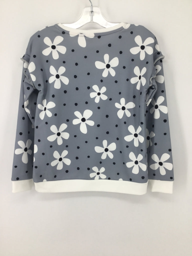 Penelope Plum Child Size 8 Gray Sweatshirt - girls