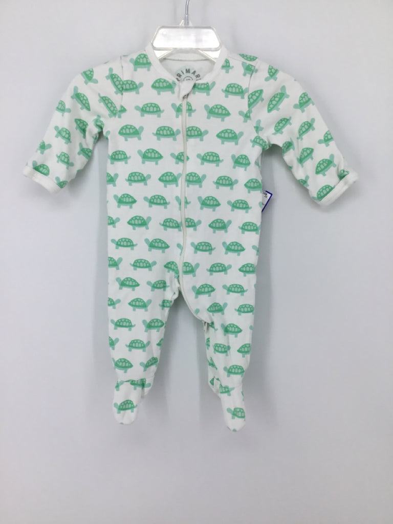 primary Child Size Newborn Green Sleepers