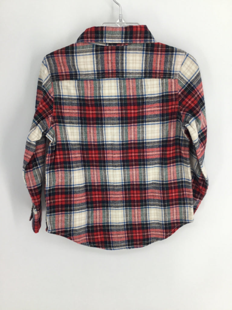 Baby Gap Child Size 3 Rainbow Plaid Shirt - boys