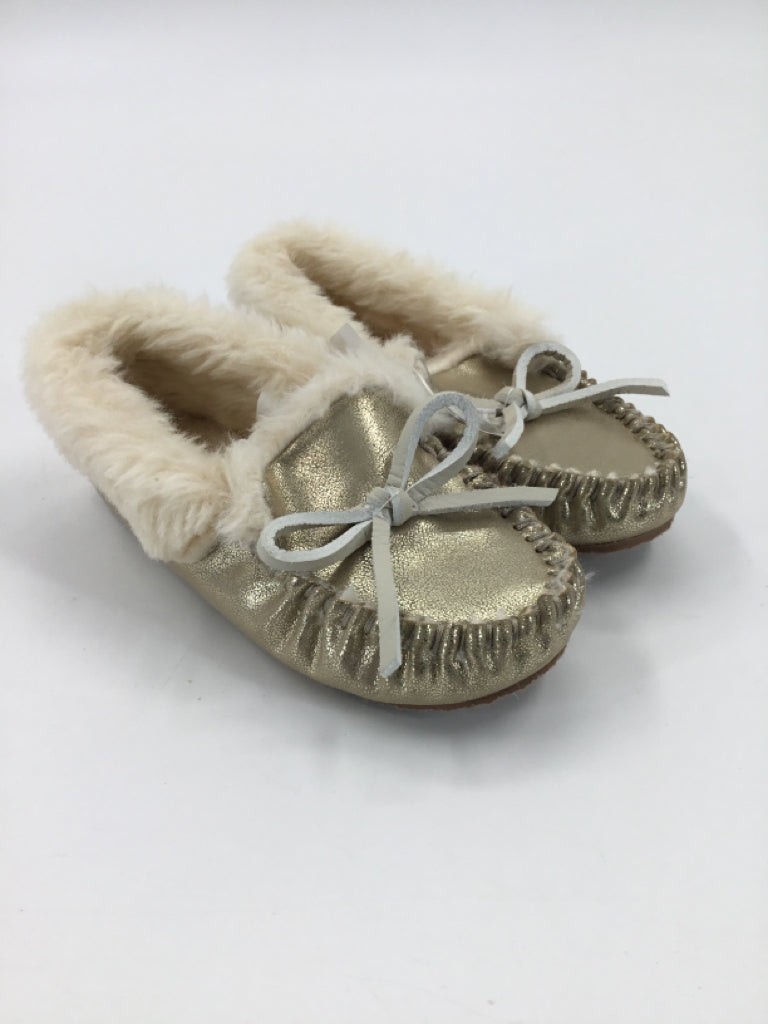 Crewcuts Child Size 10 Gold Slippers