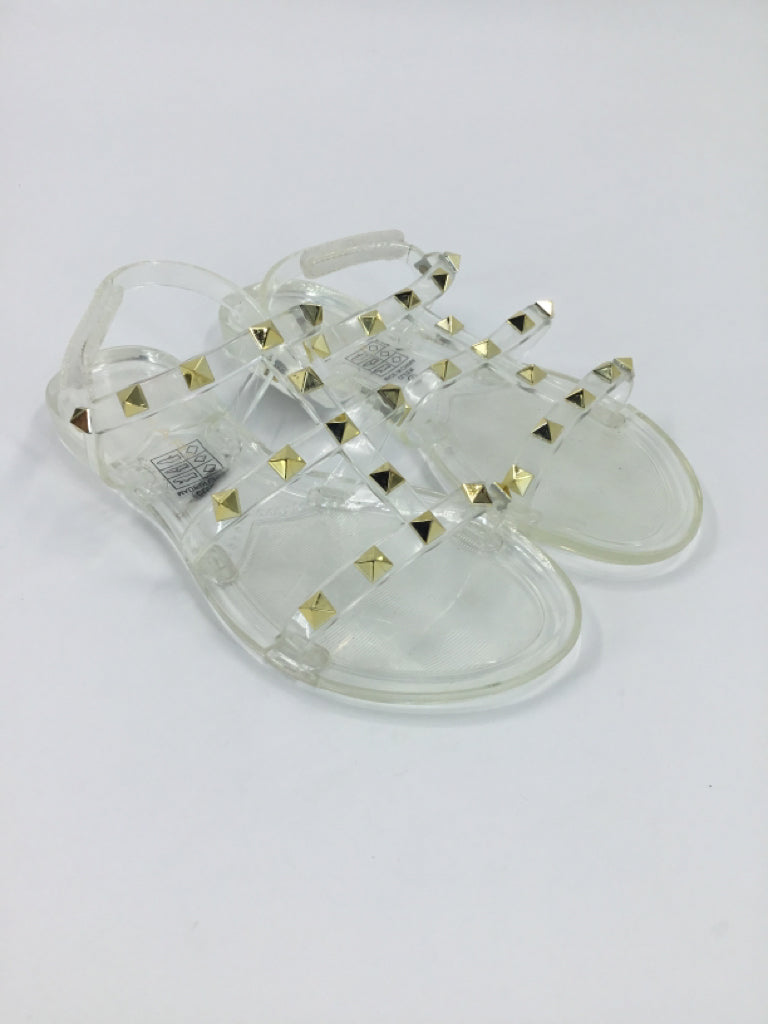 Tahari Child Size 1 Youth clear Sandals/Flip Flops