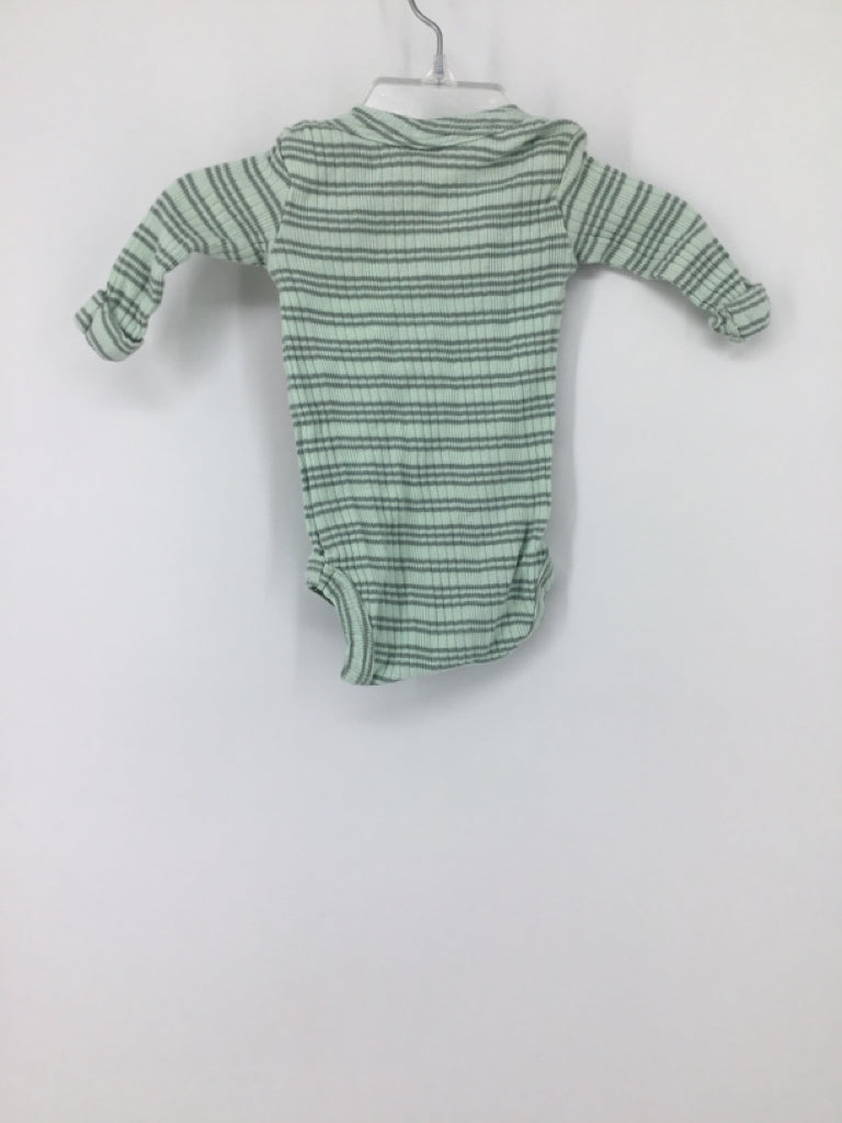 Kate Quinn Organics Child Size 0-3 Months Green Onesie