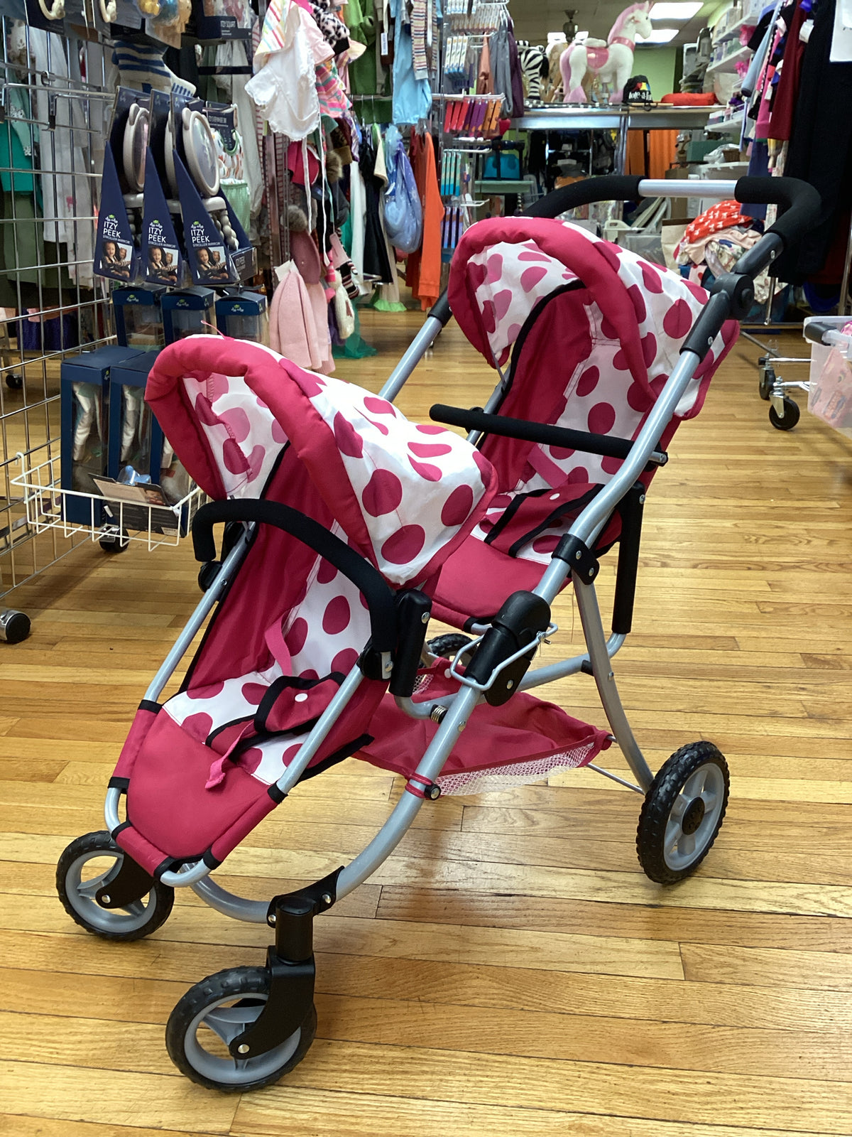 Doll Double Stroller