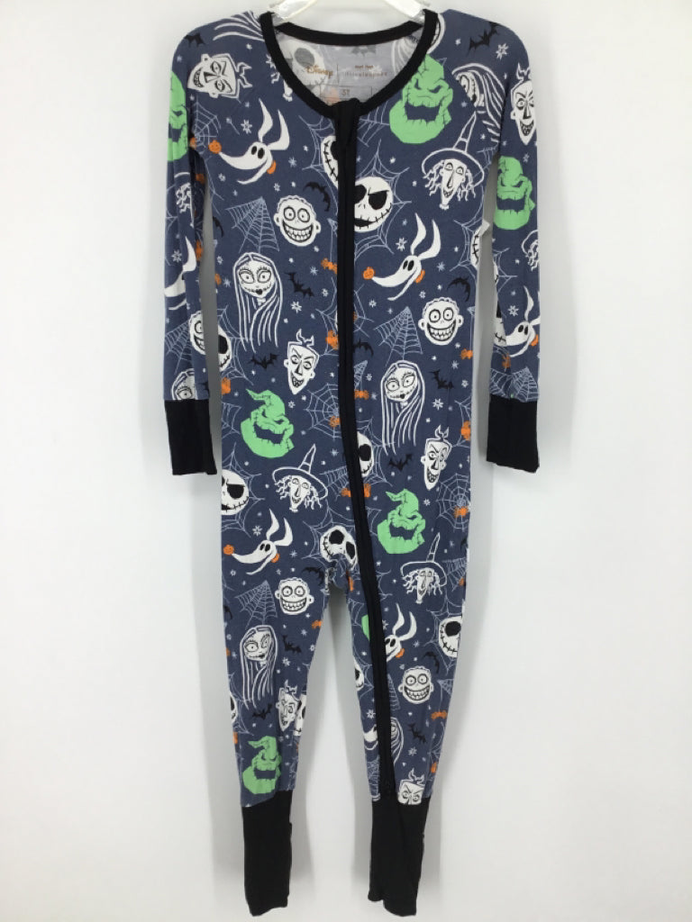 Little Sleepies + Disney Child Size 3 Gray Halloween