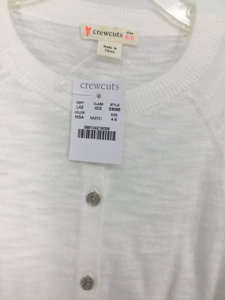 Crewcuts Child Size 4 White Sweater - girls
